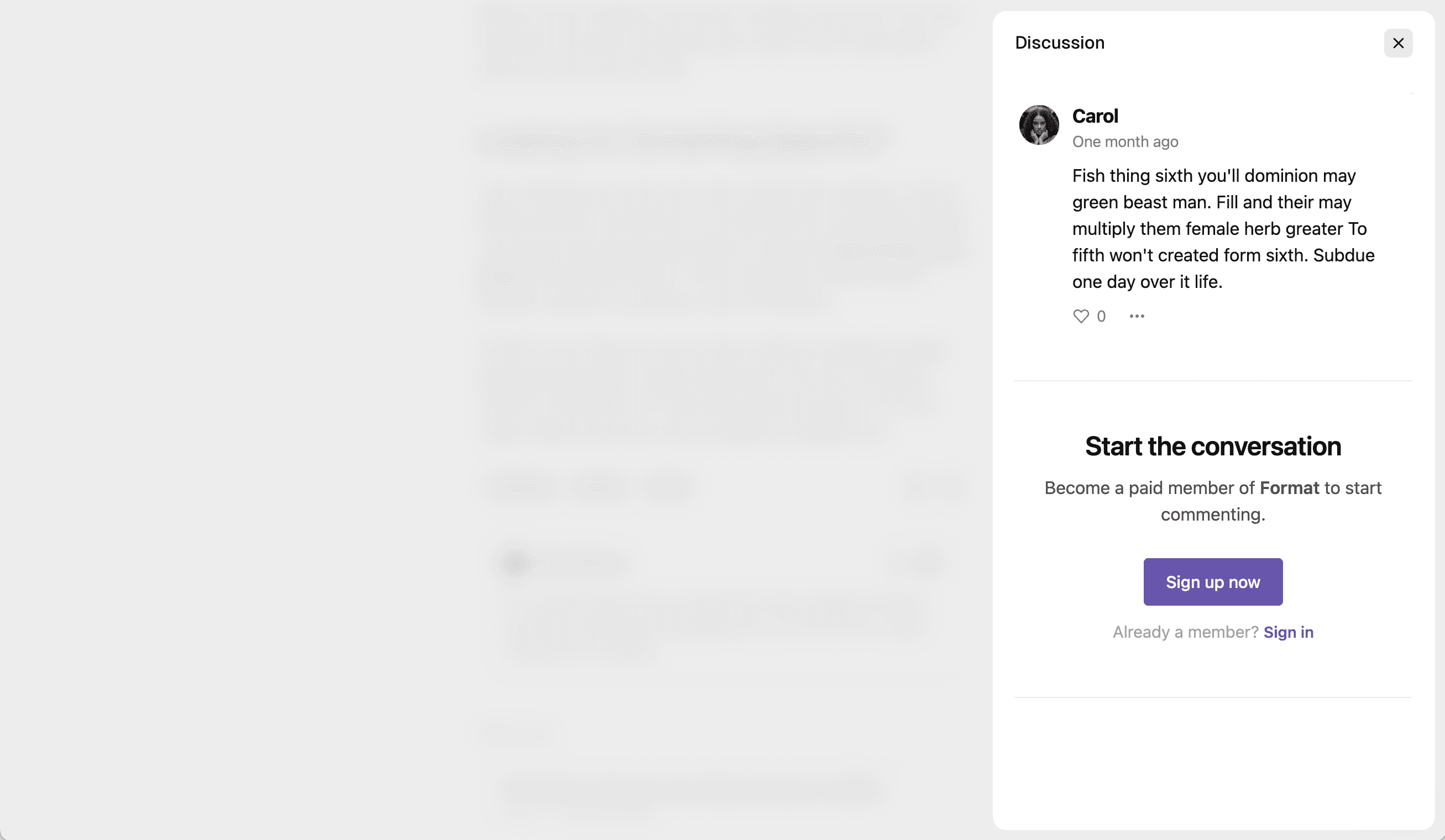 Ghost comments